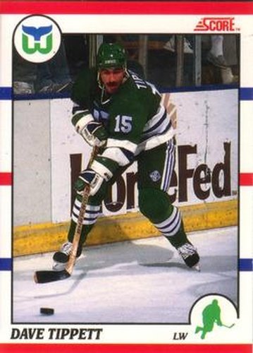 #192 Dave Tippett - Hartford Whalers - 1990-91 Score Canadian Hockey