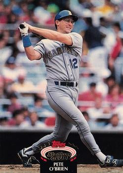 #192 Pete O'Brien - Seattle Mariners - 1992 Stadium Club Baseball