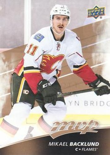 #192 Mikael Backlund - Calgary Flames - 2017-18 Upper Deck MVP Hockey
