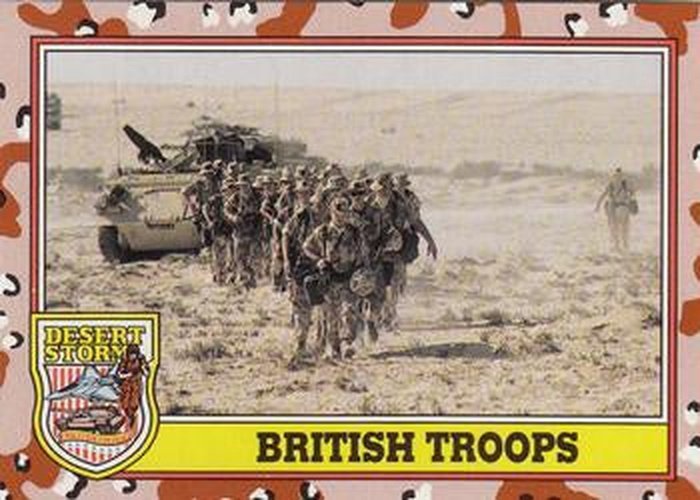 #192 British Troops - 1991 Topps Desert Storm