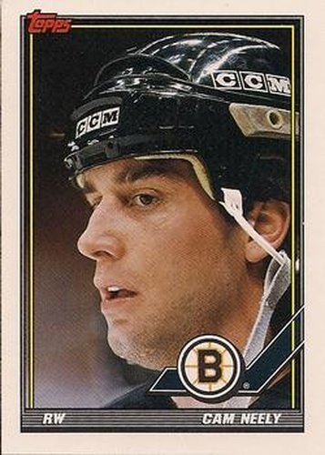 #192 Cam Neely - Boston Bruins - 1991-92 Topps Hockey