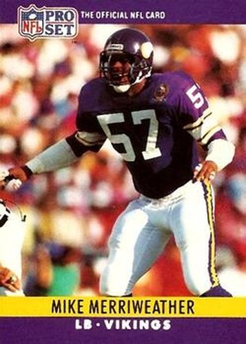 #192 Mike Merriweather - Minnesota Vikings - 1990 Pro Set Football