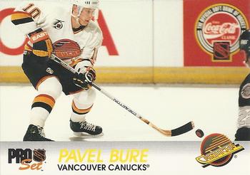 #192 Pavel Bure - Vancouver Canucks - 1992-93 Pro Set Hockey
