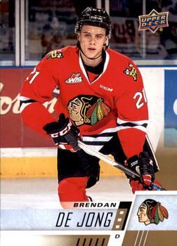 #192 Brendan De Jong - Portland Winterhawks - 2017-18 Upper Deck CHL Hockey