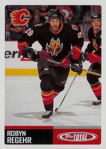 #192 Robyn Regehr - Calgary Flames - 2002-03 Topps Total Hockey