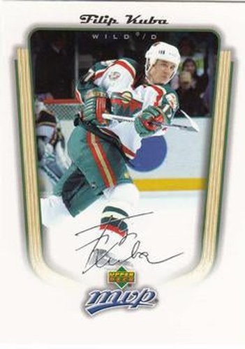 #192 Filip Kuba - Minnesota Wild - 2005-06 Upper Deck MVP Hockey