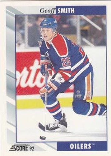 #192 Geoff Smith - Edmonton Oilers - 1992-93 Score USA Hockey