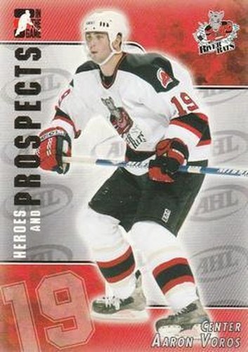 #192 Aaron Voros - Albany River Rats - 2004-05 In The Game Heroes and Prospects Hockey