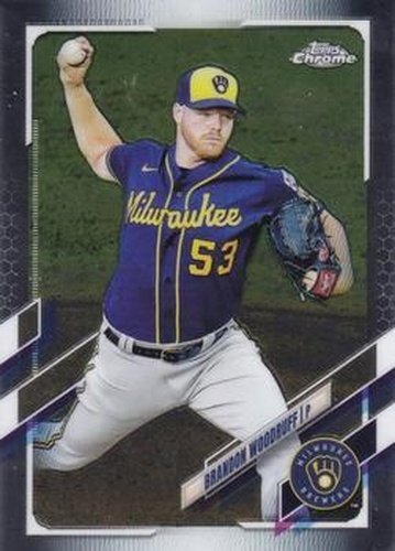 #192 Brandon Woodruff - Milwaukee Brewers - 2021 Topps Chrome Baseball