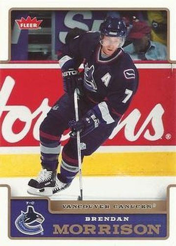 #192 Brendan Morrison - Vancouver Canucks - 2006-07 Fleer Hockey