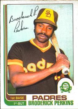 #192 Broderick Perkins - San Diego Padres - 1982 O-Pee-Chee Baseball