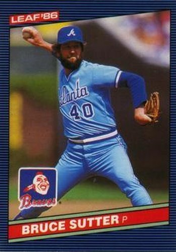 #192 Bruce Sutter - Atlanta Braves - 1986 Leaf Baseball