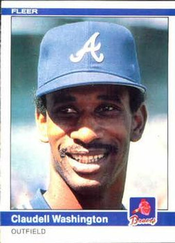 #192 Claudell Washington - Atlanta Braves - 1984 Fleer Baseball
