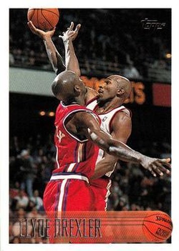 #192 Clyde Drexler - Houston Rockets - 1996-97 Topps Basketball