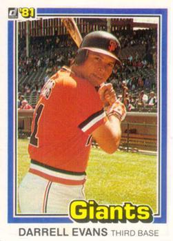 #192 Darrell Evans - San Francisco Giants - 1981 Donruss Baseball