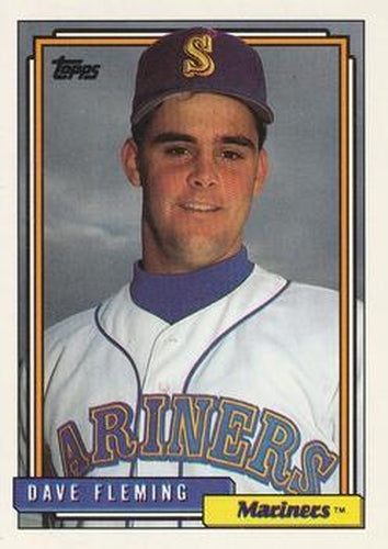 #192 Dave Fleming - Seattle Mariners - 1992 Topps Baseball