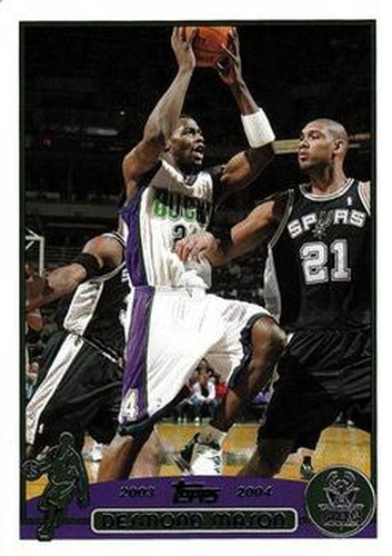 #192 Desmond Mason - Milwaukee Bucks - 2003-04 Topps Basketball