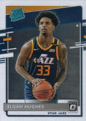 #192 Elijah Hughes - Utah Jazz - 2020-21 Donruss Optic Basketball