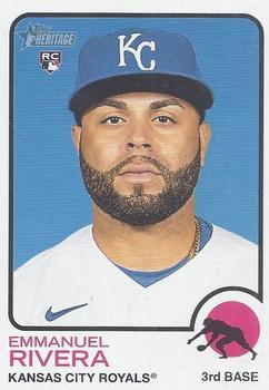 #192 Emmanuel Rivera - Kansas City Royals - 2022 Topps Heritage Baseball