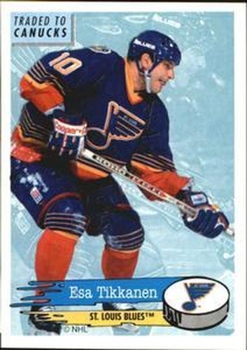 #192 Esa Tikkanen - St. Louis Blues - 1995-96 Panini Hockey Stickers