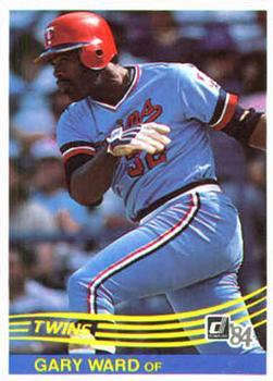 #192 Gary Ward - Minnesota Twins - 1984 Donruss Baseball