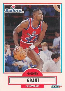 #192 Harvey Grant - Washington Bullets - 1990-91 Fleer Basketball