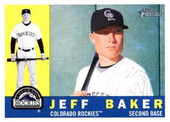 #192 Jeff Baker - Colorado Rockies - 2009 Topps Heritage Baseball