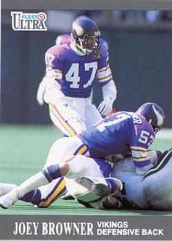 #192 Joey Browner - Minnesota Vikings - 1991 Ultra Football