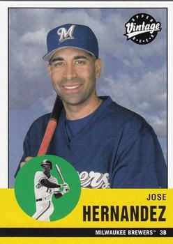 #192 Jose Hernandez - Milwaukee Brewers - 2001 Upper Deck Vintage Baseball