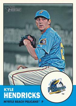 #192 Kyle Hendricks - Myrtle Beach Pelicans - 2012 Topps Heritage Minor League Baseball