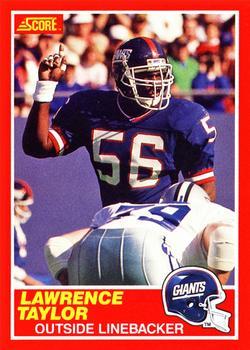 #192 Lawrence Taylor - New York Giants - 1989 Score Football