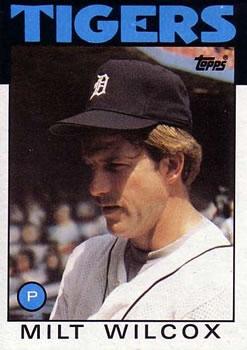 #192 Milt Wilcox - Detroit Tigers - 1986 Topps Baseball