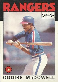 #192 Oddibe McDowell - Texas Rangers - 1986 O-Pee-Chee Baseball