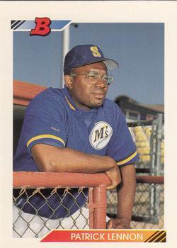 #192 Patrick Lennon - Seattle Mariners - 1992 Bowman Baseball