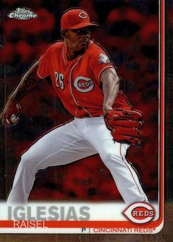 #192 Raisel Iglesias - Cincinnati Reds - 2019 Topps Chrome Baseball