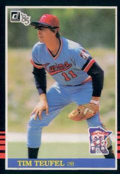 #192 Tim Teufel - Minnesota Twins - 1985 Donruss Baseball