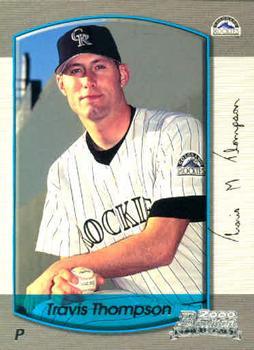 #192 Travis Thompson - Colorado Rockies - 2000 Bowman Baseball