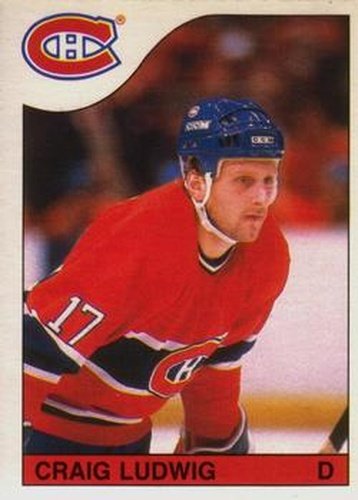 #192 Craig Ludwig - Montreal Canadiens - 1985-86 O-Pee-Chee Hockey
