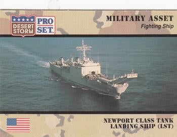 #192 Newport Class Tank Landing Ship LST - 1991 Pro Set Desert Storm