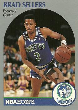 #192 Brad Sellers - Minnesota Timberwolves - 1990-91 Hoops Basketball