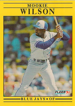 #192 Mookie Wilson - Toronto Blue Jays - 1991 Fleer Baseball