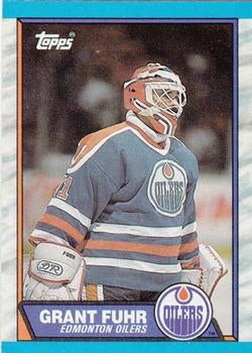 #192 Grant Fuhr - Edmonton Oilers - 1989-90 Topps Hockey