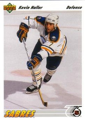 #192 Kevin Haller - Buffalo Sabres - 1991-92 Upper Deck Hockey