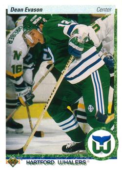 #192 Dean Evason - Hartford Whalers - 1990-91 Upper Deck Hockey