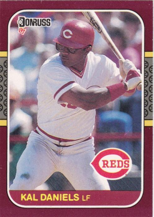 #192 Kal Daniels - Cincinnati Reds - 1987 Donruss Opening Day Baseball