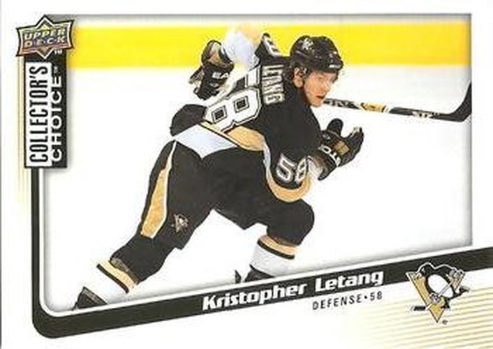 #192 Kristopher Letang - Pittsburgh Penguins - 2009-10 Collector's Choice Hockey