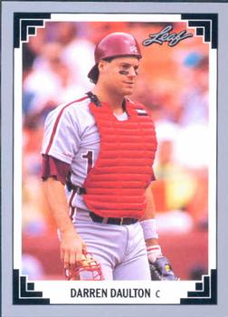 #192 Darren Daulton - Philadelphia Phillies - 1991 Leaf Baseball