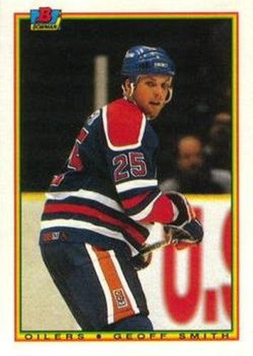 #192 Geoff Smith - Edmonton Oilers - 1990-91 Bowman Hockey