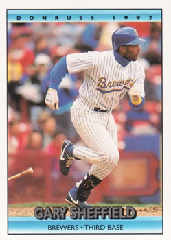 #192 Gary Sheffield - Milwaukee Brewers - 1992 Donruss Baseball