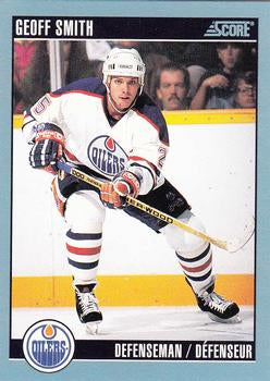 #192 Geoff Smith - Edmonton Oilers - 1992-93 Score Canadian Hockey